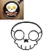 HP95(TM) Non-stick Silicone Skull Egg Fried Frying Mould Breakfast Pancake Mold Ring (A)