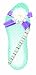 Lady Jayne Ltd. Paradise Waters Die Cut Note Pad With Pen, Aqua And Purple Flip Flop (Pack of 3)