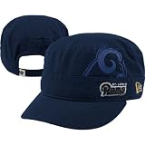 NFL Women's St. Louis Rams Goal-2-Go Military Cap (Blue, One Size Fits All)