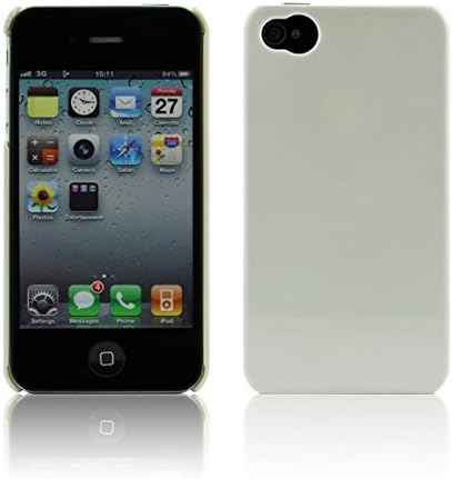 Nexxone Protective Solid Snap-on Crystal Skin Case for Iphone 4 4s White