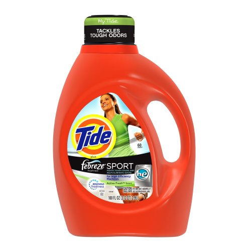 Tide plus Febreze Freshness Sport, HE, Active Fresh Scent with Acti-Lift, 100-Ounce (Pack of 4) On Sale