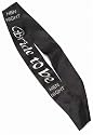 SASH BRIDE TO BE BLK W/HEN NGHT STONES