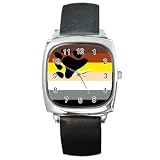 Square Metal Watch of Bear Gay Pride Flag Logo