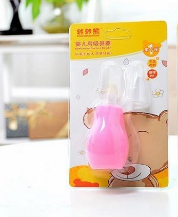 Baby Mucus Extractor/Baby Nasal Aspirator/Reusable Baby Nasal Aspirator Syringe/Perfect for Baby Congestion /No More Wasting Countless Bulbs /Help Your Baby Breathe & Sleep Better/No Mold Build-up Anti-Back Flow Valve System/ Never Blows Mucus Back Into Your Baby's Nose With Continuous Squeezing/ (Pink)