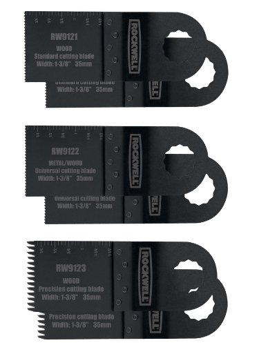 Rockwell RW9173K End Cut Blade Kit for Sonicrafter Tool inlcudes 6 by 1-3/8-Inch End Cut Blades