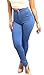 Women Fashion High Waisted Jeans Soft Skinny Stretchy Pants Slim Jeggings