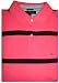 Men's Tommy Hilfiger Polo Shirt Size XL Short Sleeved Pink/Black