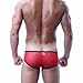 Dominik Sheer Mesh See-through Boxer Briefs, Mens, Red (USA4095)