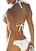 PEGGYNCO Womens White Scooped Open-Tri 2-Pieces Hot Bikini
