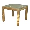 Ambientehome 62819 Tisch Mykonos Esstisch ca. 90 x 90 x 75 cm, Teakholz