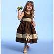 Baby Toddler Girls Special Occasion Dress BROWN GOLD Flower Girl BLOSSOM 18M-4T