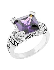 Amethyst Eyes Antique Ring