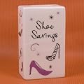 pretty penny money box "shoe savings"