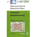 DAV Bayerische Alpen 11 Isarwinkel / Benediktenwand 1 : 25 000: Wegmarkierung und Skirouten