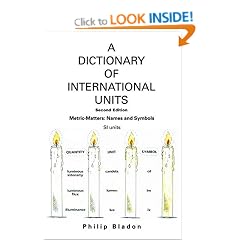 A Dictionary Of International Units: Metric-Matters: Names and Symbols