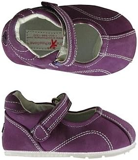 Preschoolians Running Jumping Barefoot Sport Mary Jane Purple Nubuck-25