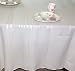 Fabric Tablecloth, Satin Stripe White, 60x102 Inches Oval, Polyester