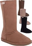 Image of Bearpaw Women's T410-W Eva Tall 12" Boot,Chocolate,7 M US