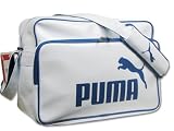 PUMA プーマ エナメルショルダーバッグ Mサイズ 064100 18 ホワイト/チームロイヤル