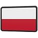 Helikon Polish Subdued Flag Patch White/Red Set of 2