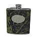 Weber Camo Leather 6oz Flask MOBU