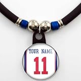 Philadelphia 76ers Basketball Jersey Necklace Personalized with Your Name and Number
