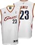 adidas Cleveland Cavaliers #23 LeBron James White Replica Basketball Jersey