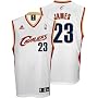 LeBron James Jersey: adidas White Replica #23 Cleveland Cavaliers Jersey