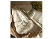 Vintage Embroidered/Drawnwork Cotton/Linen Table Cloth45"