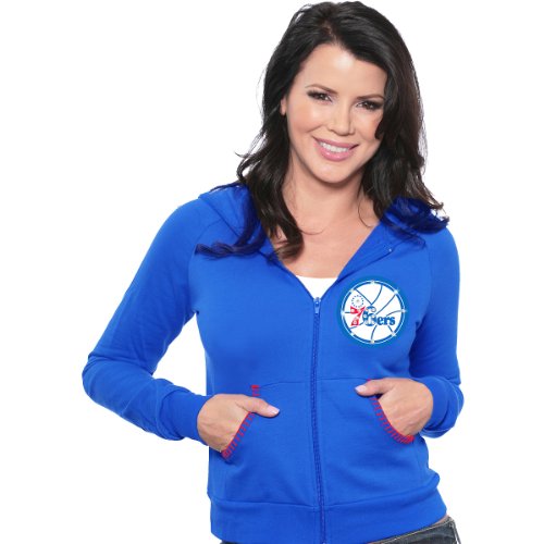 Majestic Threads Philadelphia 76Ers Zip Hoodie