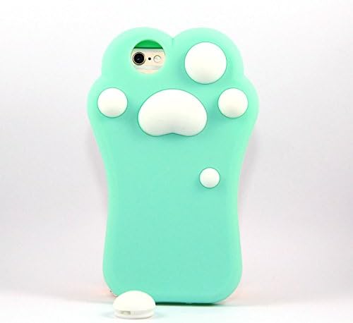 iPhone 6S Case, MC Fashion[Cat Paws Silicone Case Series] Lovely and Cute 3D Cat Paws Featured and Protective Case for Apple iPhone 6S 4.7" (2015) &amp; iPhone 6 4.7" (2014) (Mint)