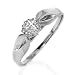10k White Gold Diamond Promise Ring (.035 ct.), Size 7