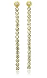 18k Yellow Gold Filigree Drop Diamond Earrings (G-H, SI-I, 1.36 carat)