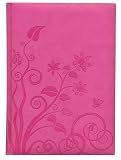 Produkt-Bild: Large Notebook Organic Flowers Pink +++ stylisches SKETCH- und NOTIZBUCH +++ TOP Pierre Belv&eacute;d&egrave;re Qualit&auml;t