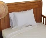 Travel/Toddler size Pillowcase 100% Pima Cotton Color: White