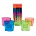 Northwest Enterprises N490 Brights Plastic Shots Bomber Cup, 4-Ounce Capacity, Assorted Neon Pink/Green/Blue/Orange (24 Packs of 12)