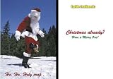 Ho Ho Holy Crap Dog Poop Christmas Card