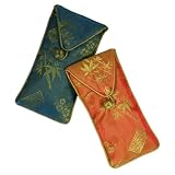 Eyeglass Pouch - Silk Jacquard