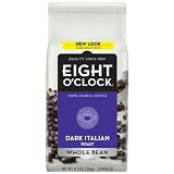 Eight O'Clock Coffee, Dark Italian Roast Whole Bean, 11.5-Ounce Bag (Pack of 4)