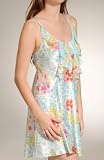 Oscar De La Renta Blooming Jungle Printed Charmeuse Chemise (682300B)
