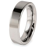 Flat Polished Tungsten Carbide Band (6.0mm) - Sizes 5 - 13