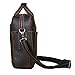 S-ZONE Men Leather Briefcase Messenger Bag 17 inch Laptop Shoulder Crossbody Bag