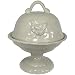 Rooster Embossed Ceramic Covered Cake Stand