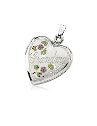 Grandma Heart Locket in Sterling Silver