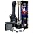 SX BG2K BK w/BA1565 Bass Guitar Package with Bass, Amp, Carry Bag, Instructional DVD, and Strap