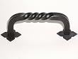Top Knobs- Normandy Collection M710 D Handle w/backplates in Patine Black