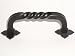 Top Knobs- Normandy Collection M710 D Handle w/backplates in Patine Black