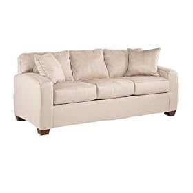 Capri Microsuede Sleeper Sofa - Beige (Queen)