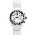 NEU! LANCASTER DAMEN UHR OLA0291BNBN CHRONOGRAF KERAMIKARMBAND QUARZWERKFALSE