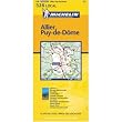 Michelin Local Map Number 326: Allier, Puy-de-Dome, Moulins, Clermont-Ferrand (France) and Surrounding Area, Scale 1:150,000